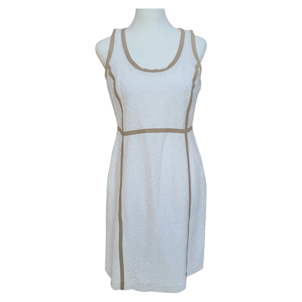 Michael Kors Sleeveless Lace Sheath Dress Size 4P - Picture 5 of 14